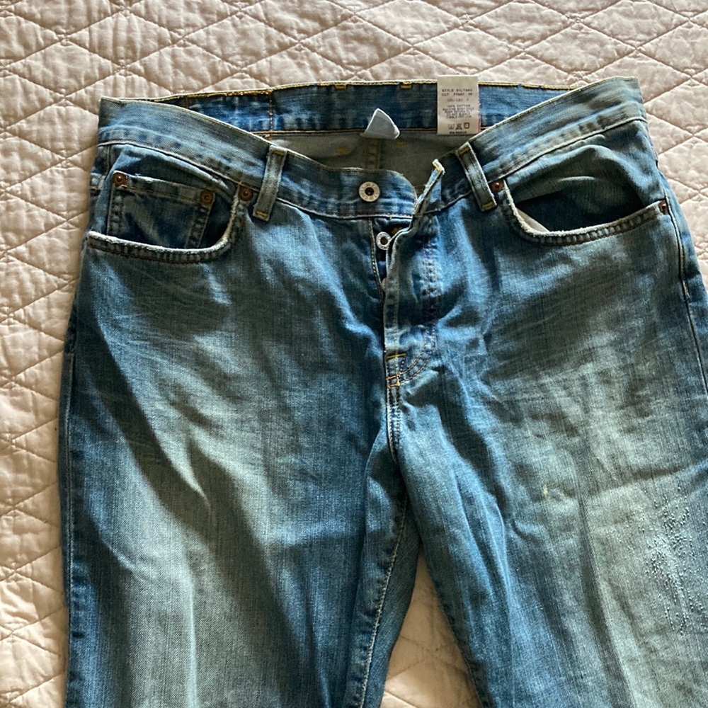Lucky Brand Jeans easy rider long light wash denim